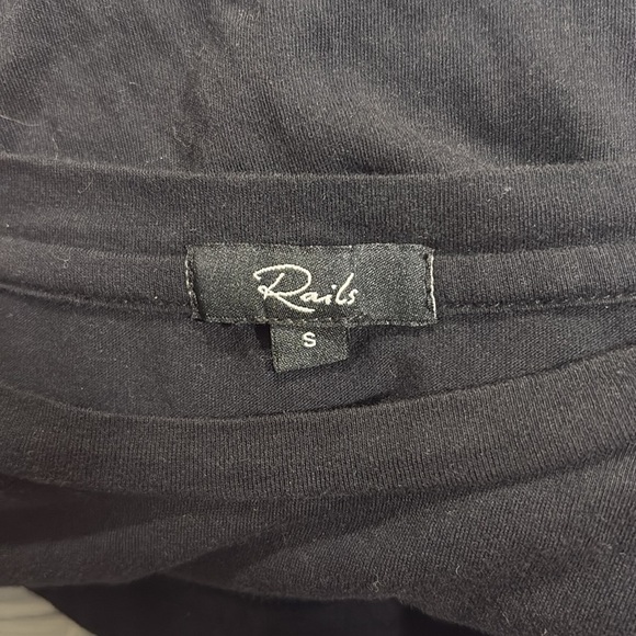 Rails Liza Black Pintuck Puff Sleeve Top Blouse - Picture 3 of 9